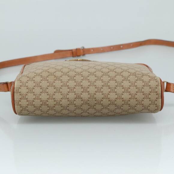 CELINE Macadam Canvas Shoulder Bag Beige - Picture 9 of 12